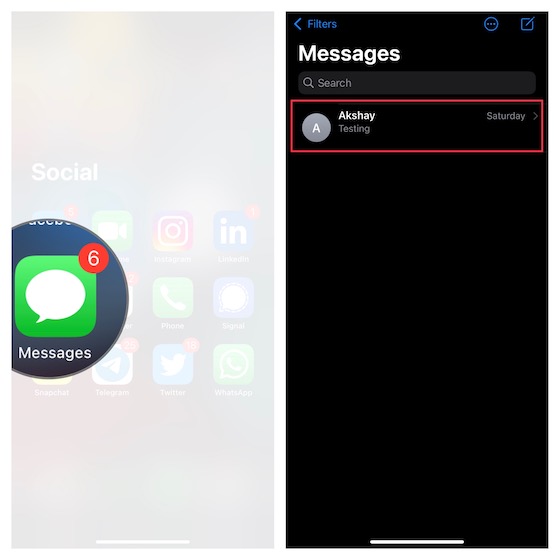 Comment masquer les messages sur l