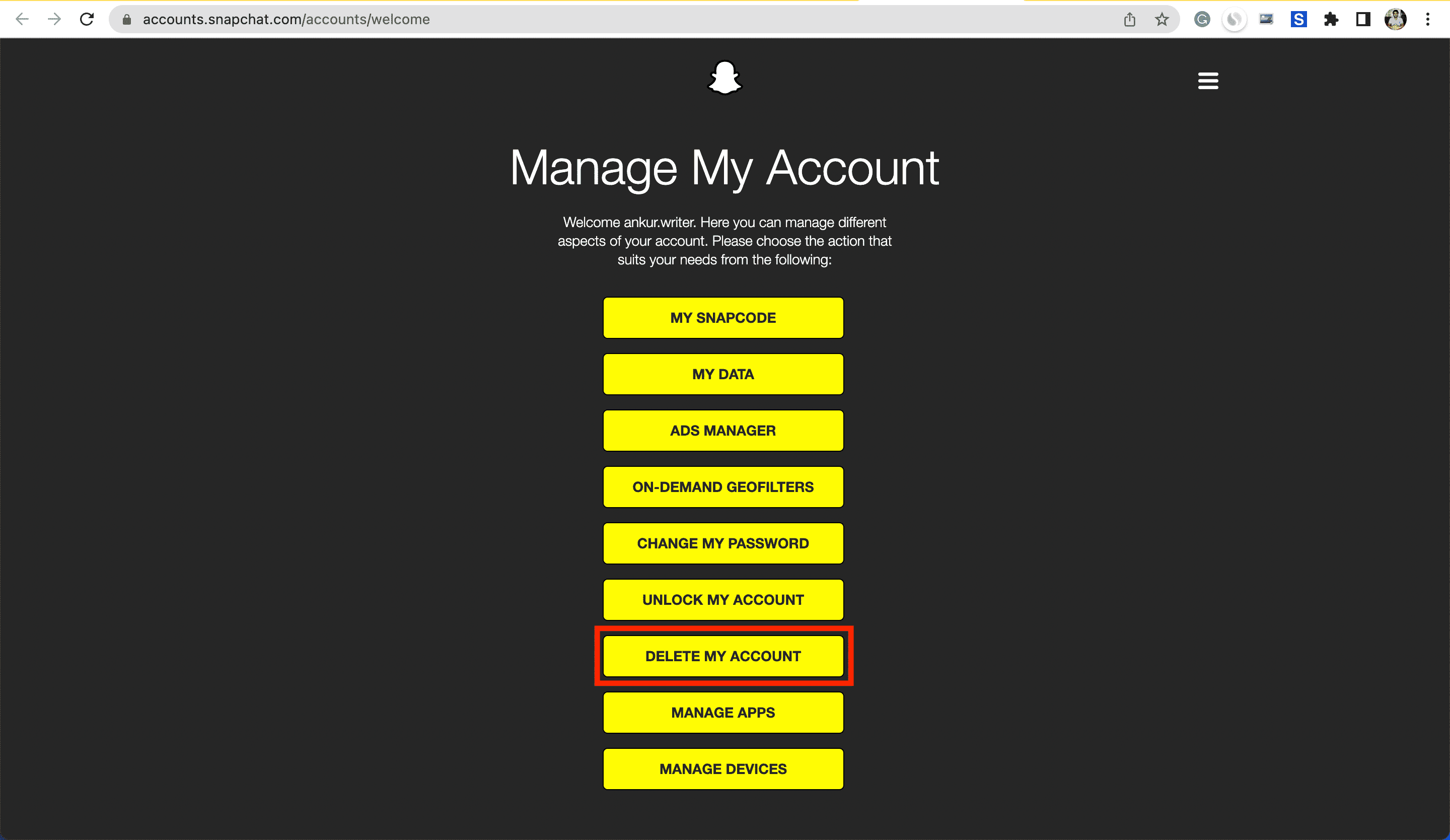 Comment Supprimer Votre Compte Snapchat 2022 Fr Atsit 