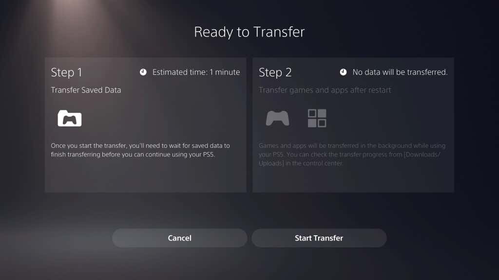 Comment transférer des jeux PS4 et enregistrer des données de fichiers sur PS5 FR Atsit