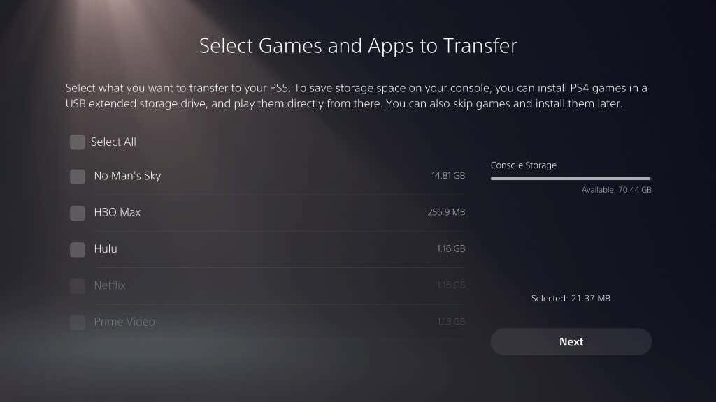 Comment transférer des jeux PS4 et enregistrer des données de fichiers sur PS5 FR Atsit