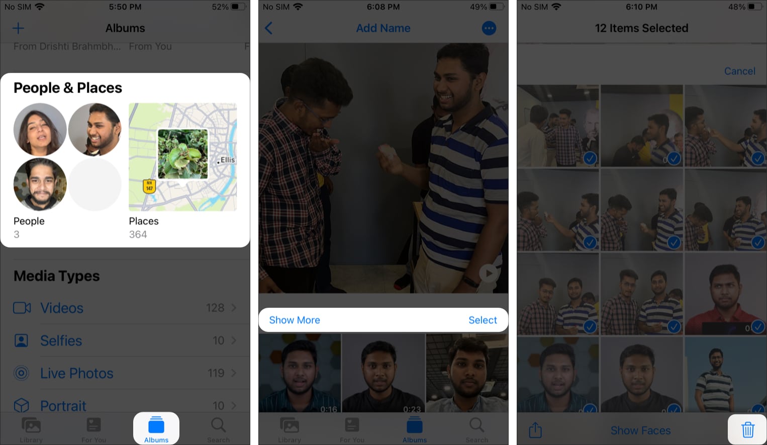 Comment supprimer toutes les photos de l