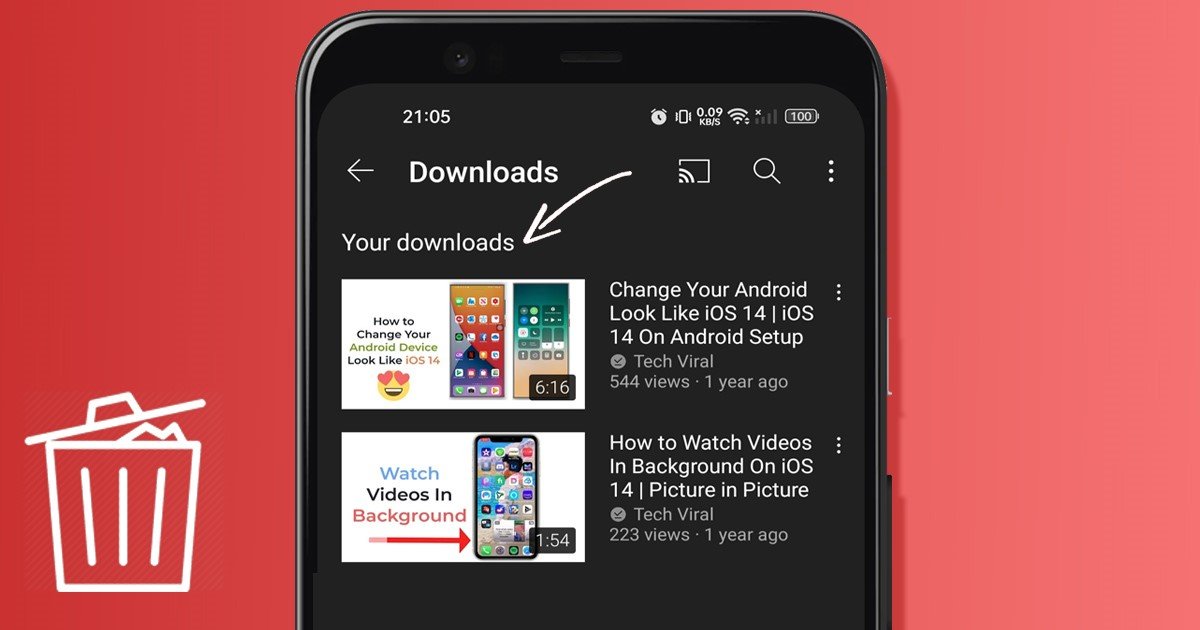 comment supprimer une chaîne youtube sur android