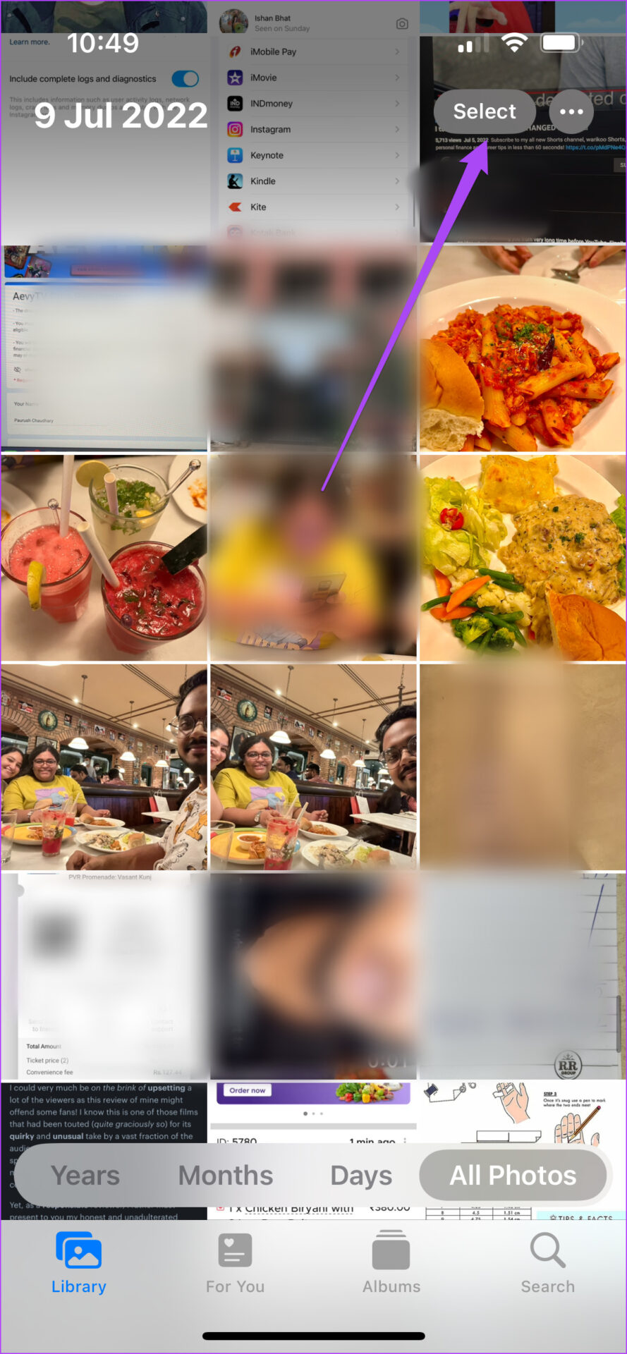 Comment copier et coller des modifications dans l'application Photos