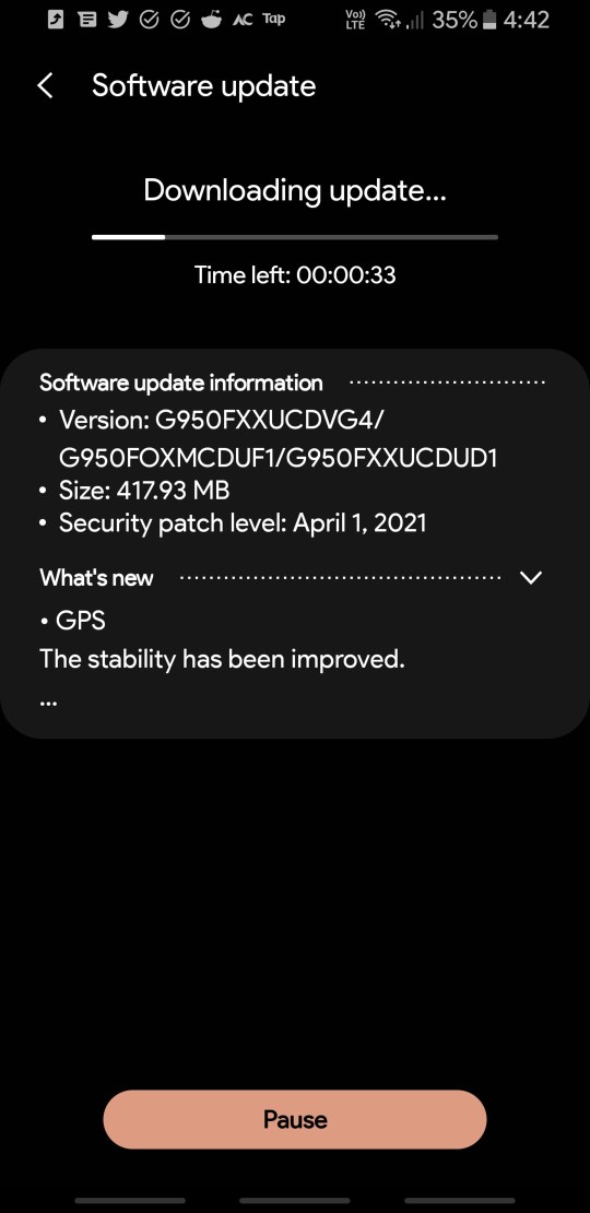 Samsung galaxy s8 s8 plus et note 8 re oivent une mise jour