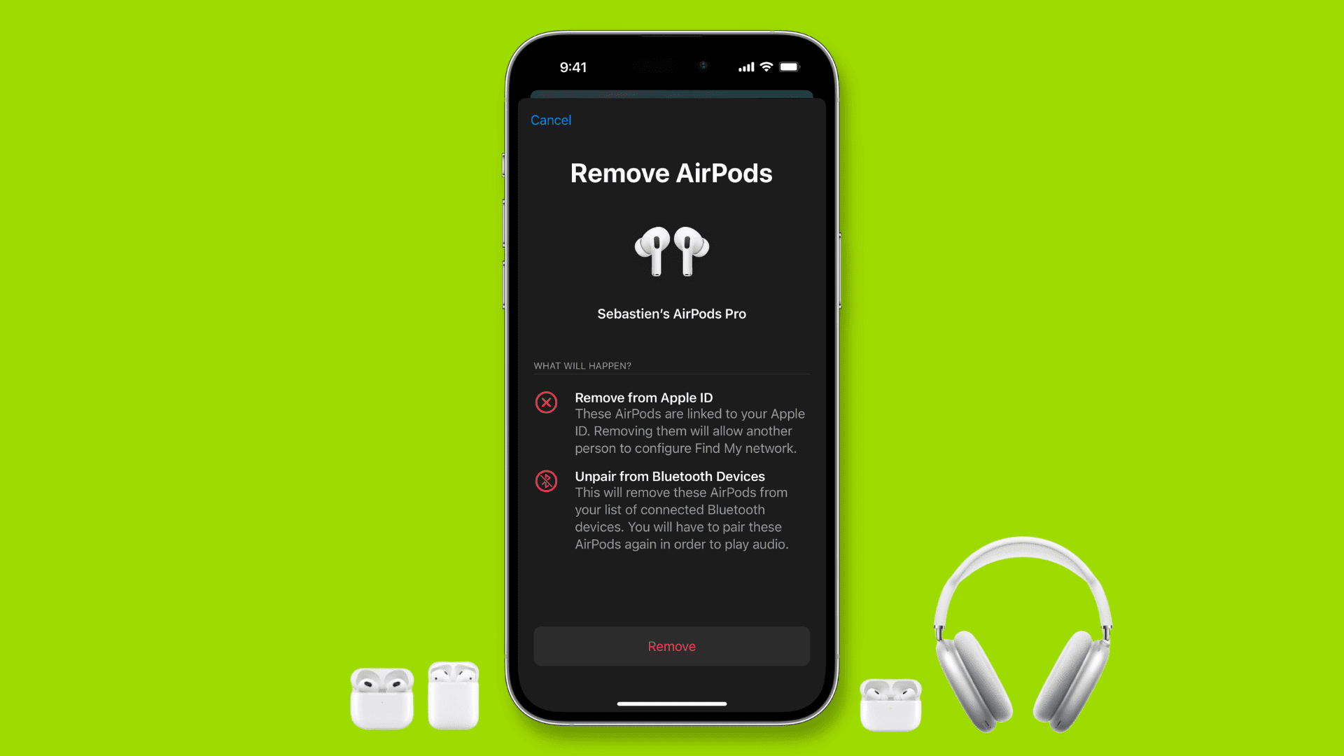 Comment réinitialiser les AirPods, AirPods Pro et AirPods Max FR Atsit