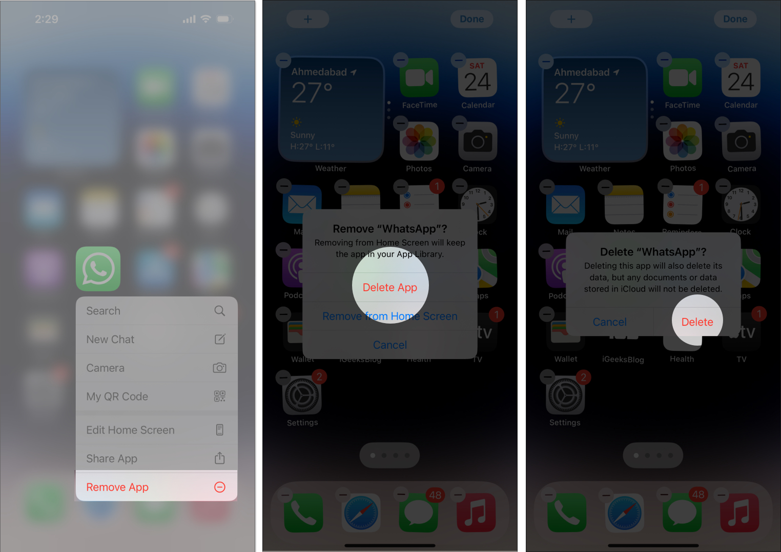 comment supprimer des applications sur iphone ios 18