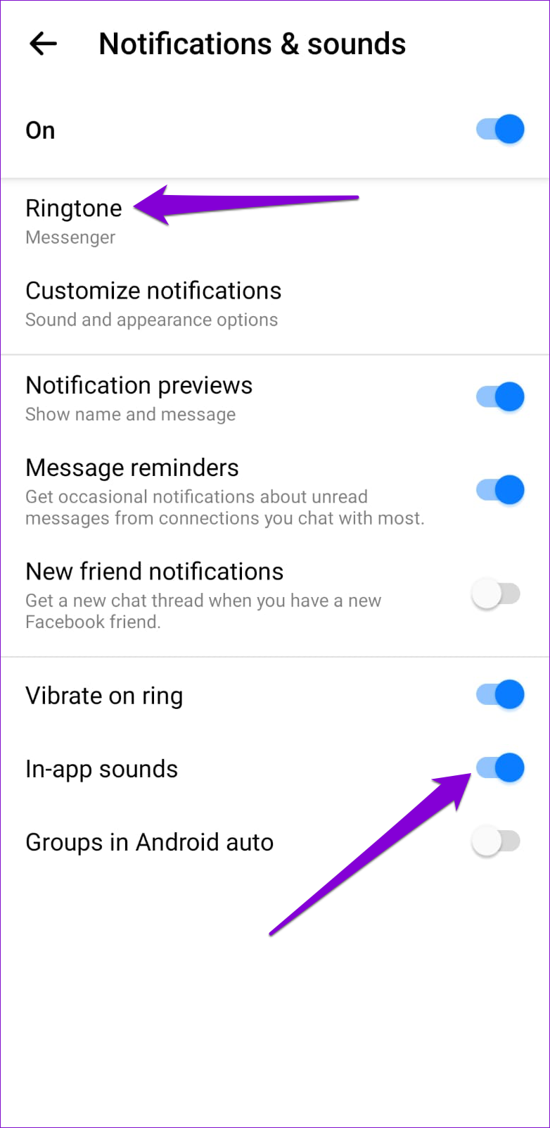 Les 7 meilleures façons de réparer le son de notification de Facebook Messenger ne fonctionnent