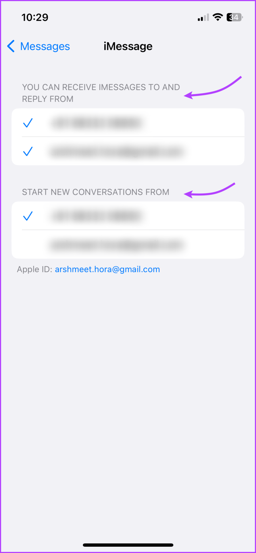 Comment synchroniser les messages de l