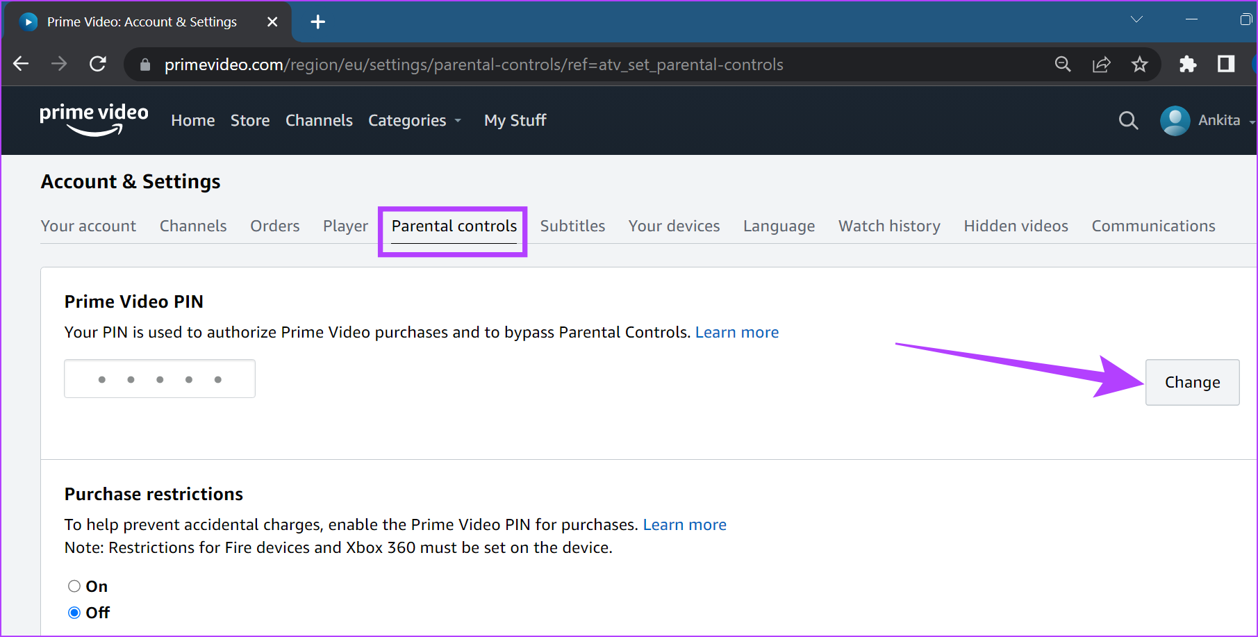 Comment réinitialiser le code PIN Prime Video si vous l