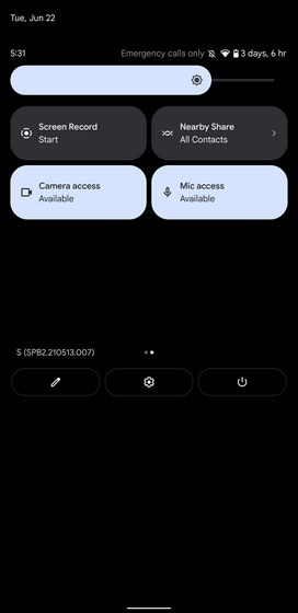 Nonaktifkan Kamera atau Mikrofon Android 12