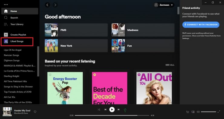 Aplikasi Declutter Spotify