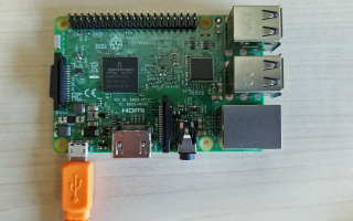Raspberry Pi 3 B dengan kekuatan source