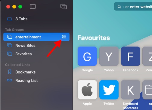 Cara Menggunakan Grup Tab Di Safari Di Macos Monterey Id Atsit