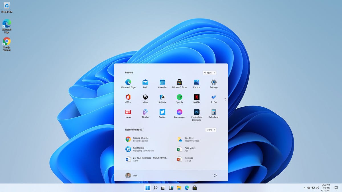Wallpaper Microsoft Windows dengan menu utilitas perangkat lunak.