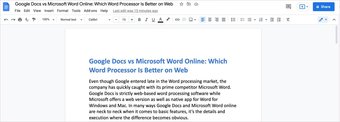 Google docs ui