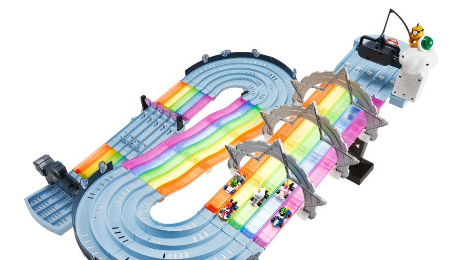 mario hot wheels track rainbow