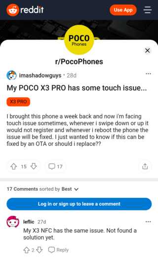 poco-x3-pro-touch-issue