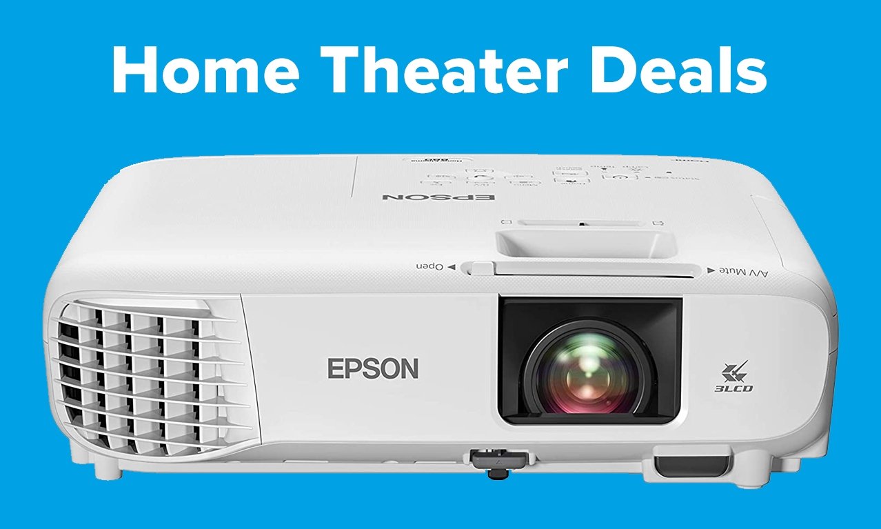 Proyektor Home Cinema Epson dengan teks Prime Day