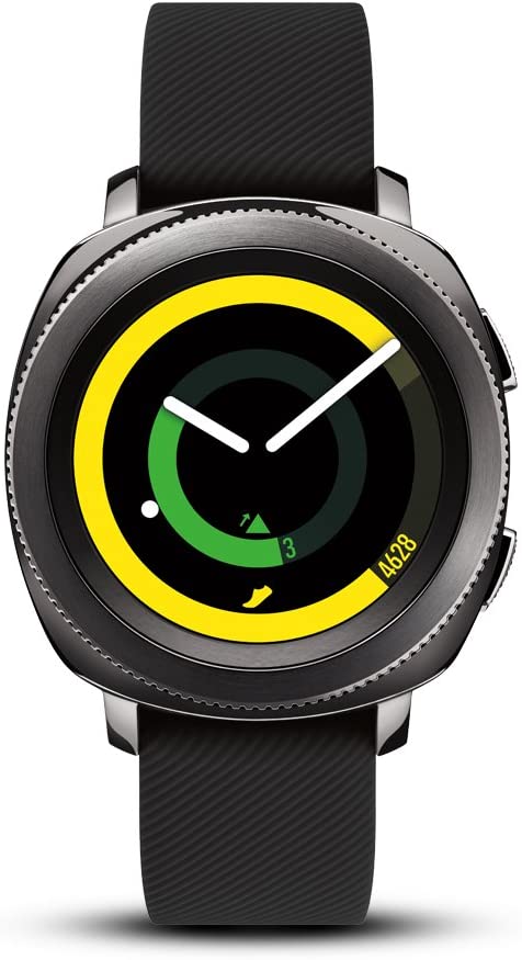 SAMSUNG Gear Sport Smartwatch (Bluetooth), Hitam, SM-R600NZKAXAR – Versi AS dengan Garansi