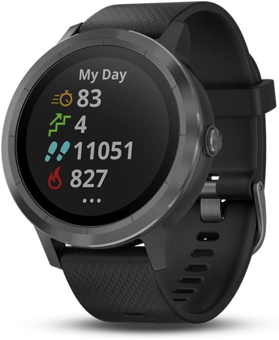 Garmin vívoactive 3, GPS Smartwatch Pembayaran Tanpa Kontak, Aplikasi Olahraga Built-In, Hitam/Slate