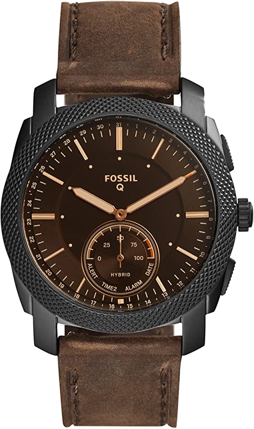 Smartwatch Hybrid Stainless Steel Mesin Fosil Pria