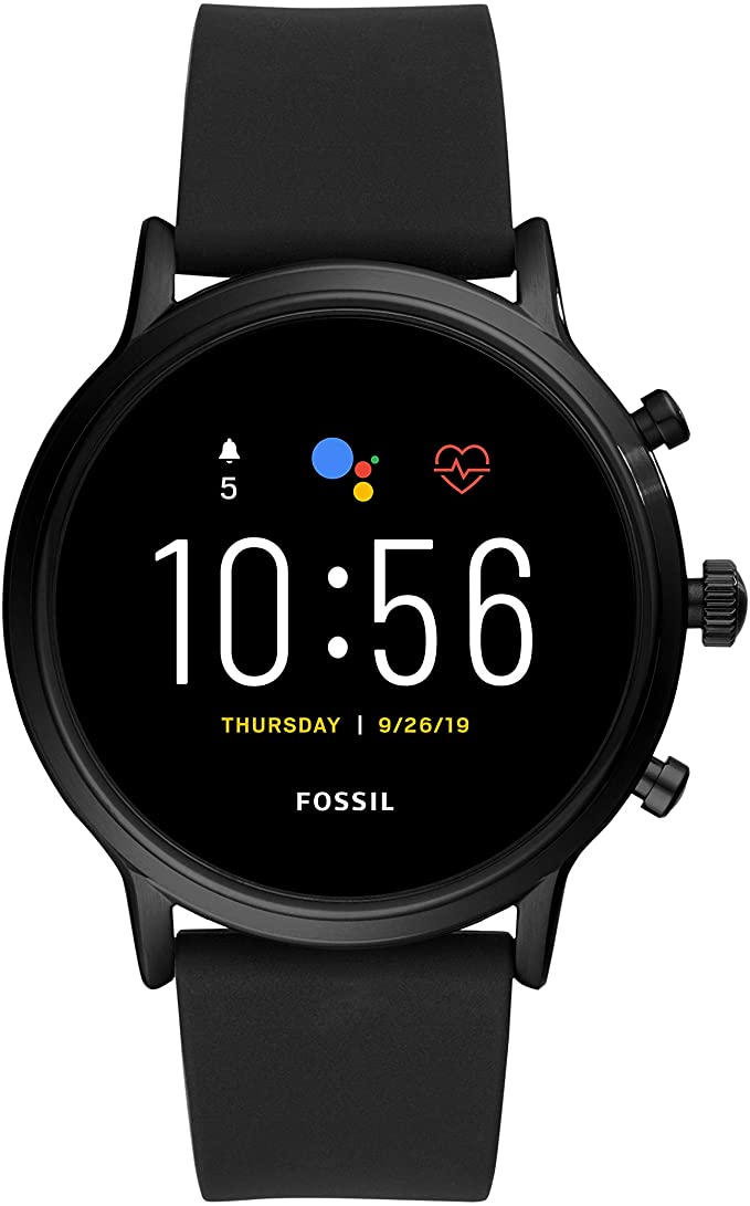 Fossil Gen 5 Carlyle Stainless Steel Touchscreen Smartwatch dengan Speaker, Detak Jantung, GPS, Pembayaran Tanpa Kontak, dan Notifikasi Ponsel Cerdas