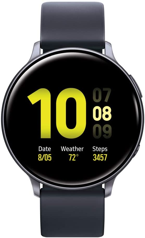 Samsung Galaxy Watch Active 2 (44mm, GPS, Bluetooth) Smart Watch dengan Advanced Pemantauan Kesehatan, Pelacakan Kebugaran , dan Baterai Tahan Lama, Aqua Bl