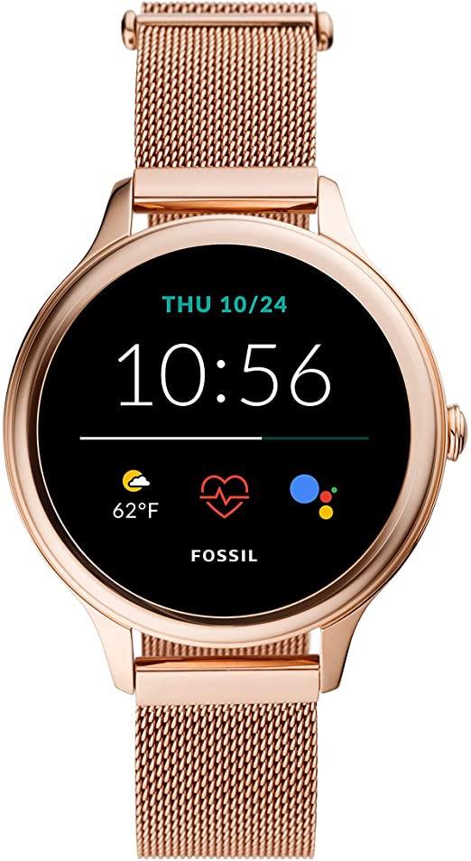 Fossil Women's Gen 5E 42mm Stainless Steel Touchscreen Smartwatch with Speaker, Heart Rate, Contactless Payments and Smartphone Notifications