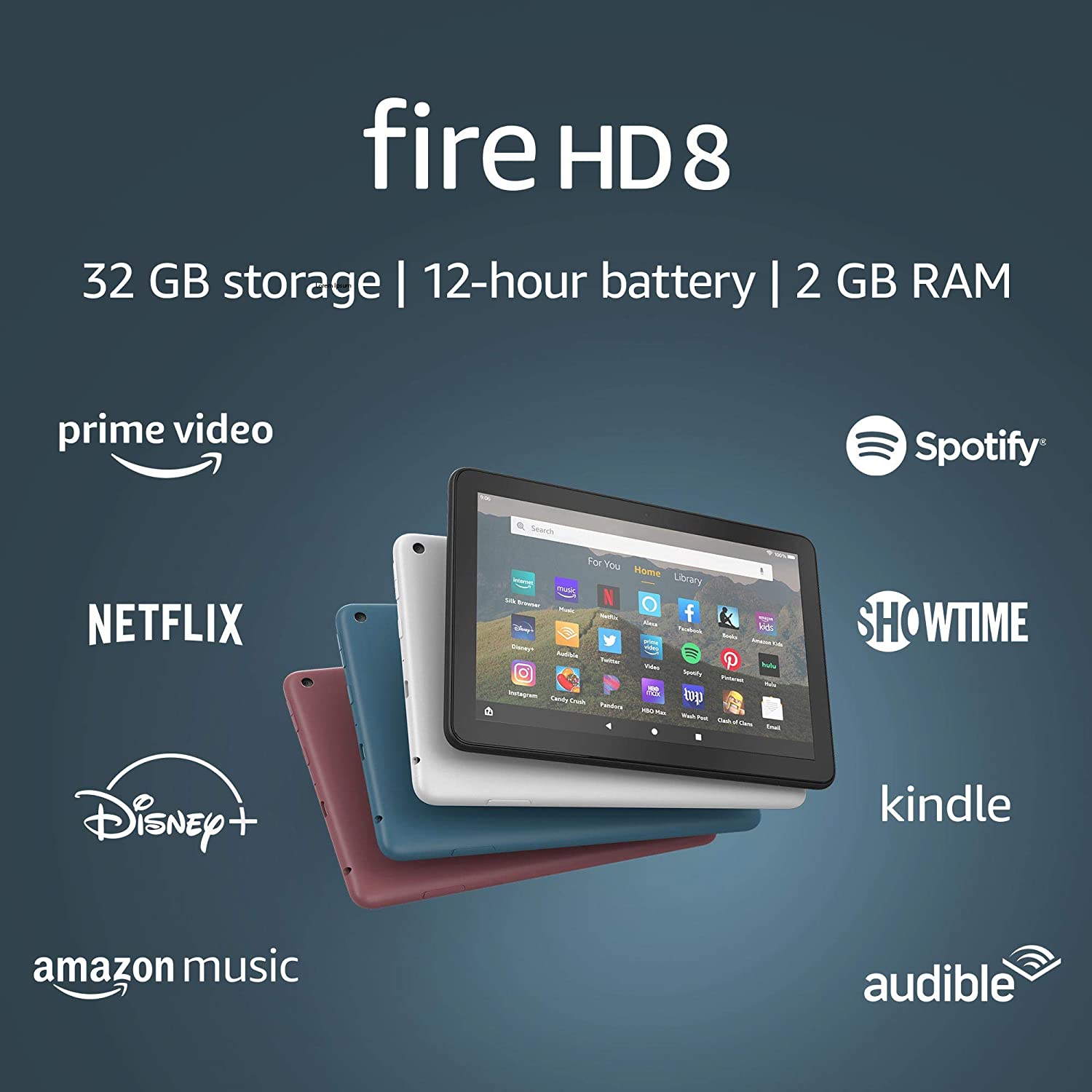 Fire HD 8 tablet, layar HD 8