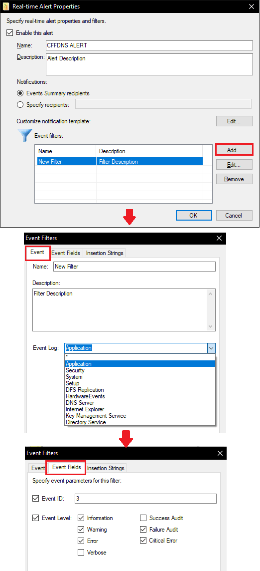 Netwrix Event Log Manager Buat Filter untuk Peringatan