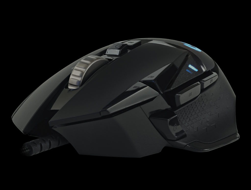 Logitech G502 HERO Mouse Gaming Kinerja Tinggi kiri depan