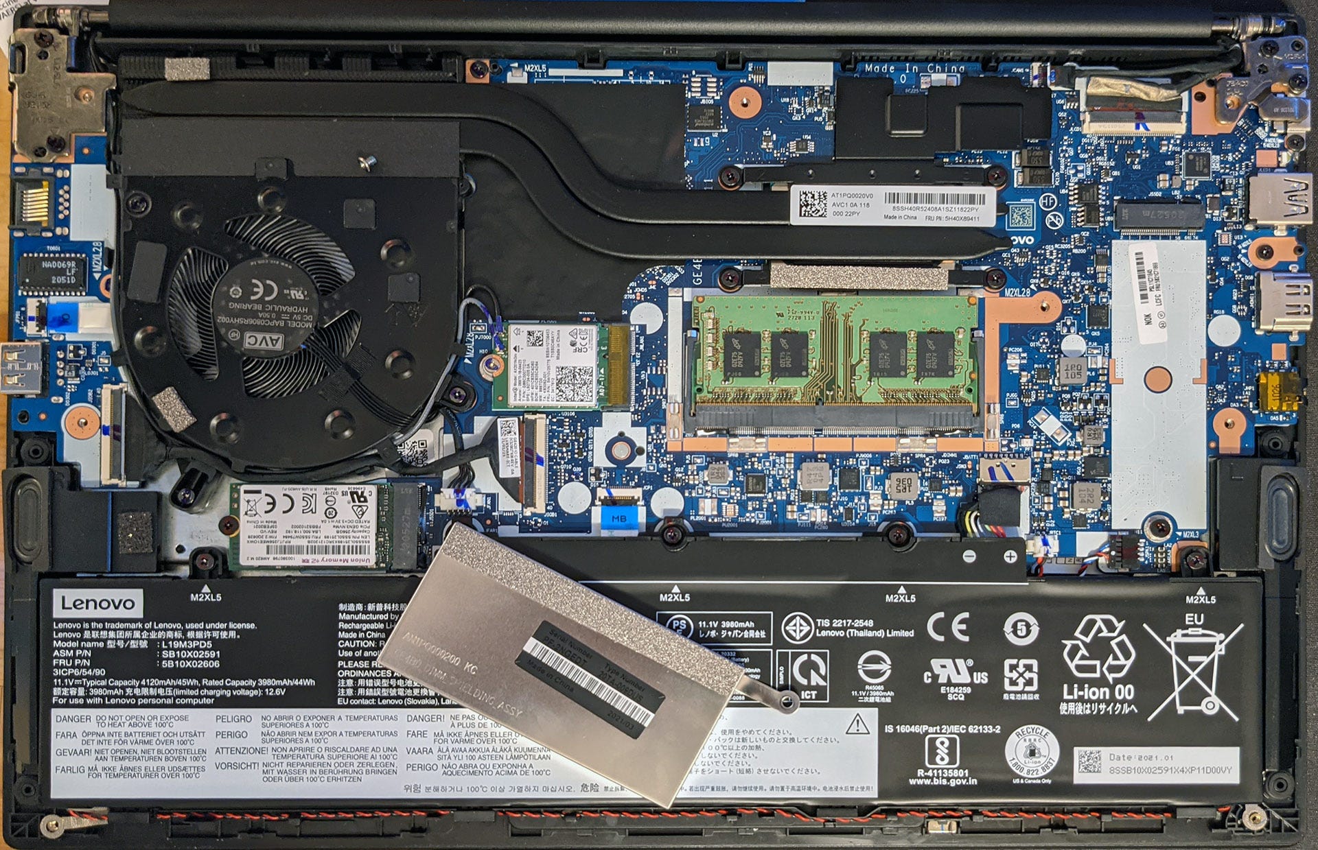 ThinkPad E14 motherboard internal