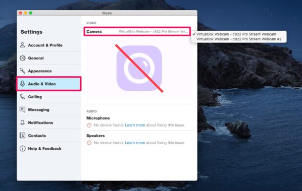 not finding webcam on skype latest update for mac not finding webcam on skype latest update for mac