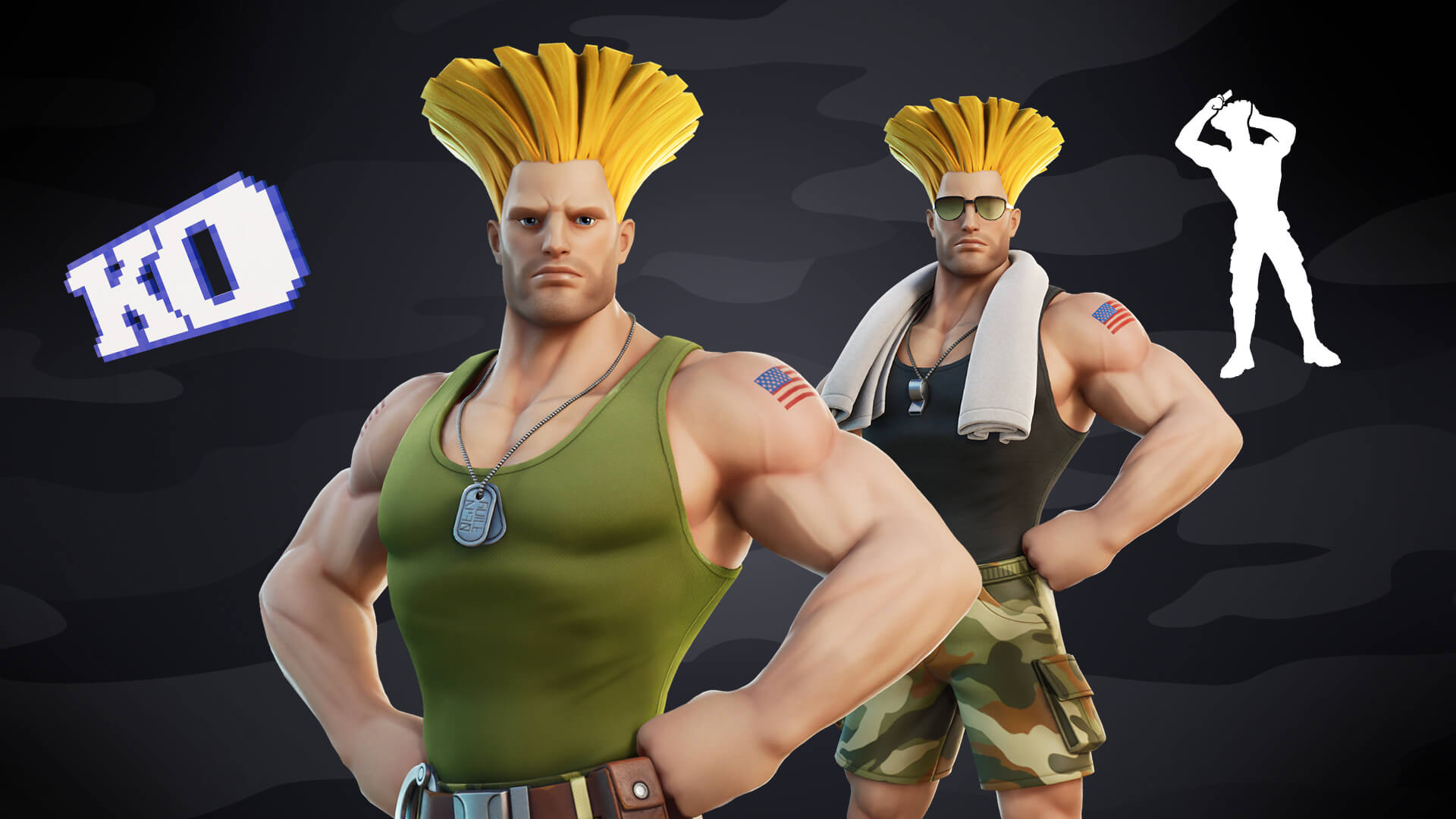 Guile Dan Cammy Street Fighter Menyeberang Ke Fortnite Id Atsit