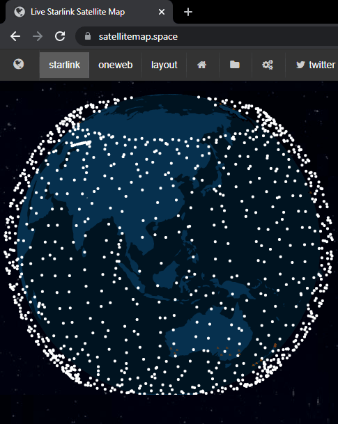 Lihat Posisi Real-time Satelit Starlink Di Peta Online Gratis - ID Atsit