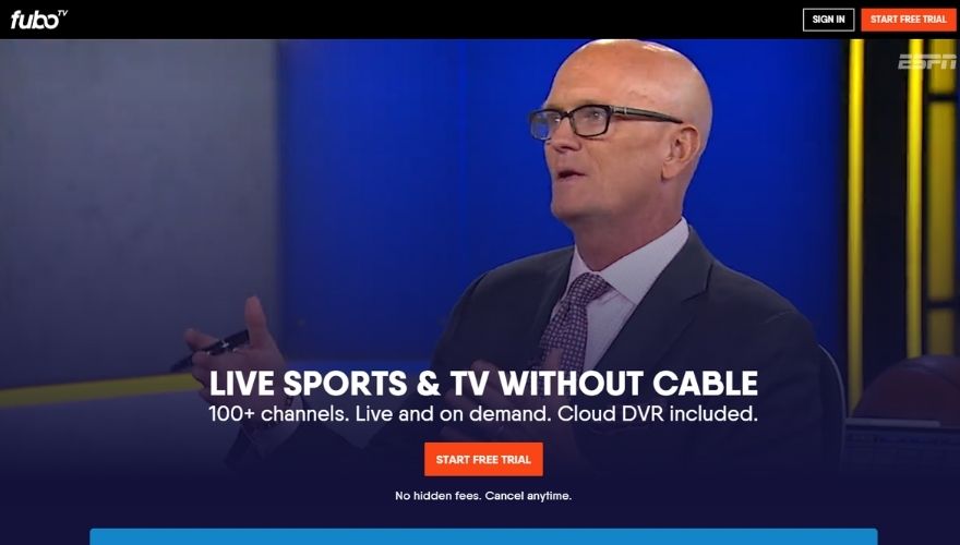 FuboTV website