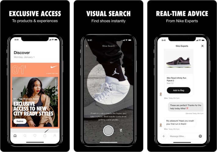 La migliore app per lo shopping Nike per iPhone