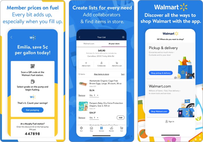 La migliore app per acquisti Walmart per iPhone