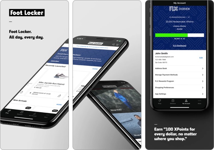 La migliore app per lo shopping di Foot Locker per iPhone