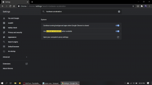 accelerazione hardware chrome
