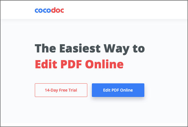 modifica PDF gratuitamente utilizzando CocoDoc