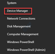 Win + X Device Manager