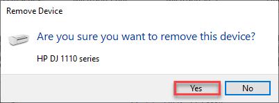 Yes Remove Device Min