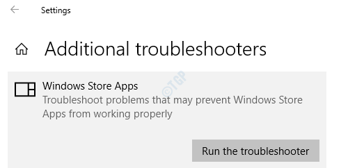 esegui lo strumento di risoluzione dei problemi