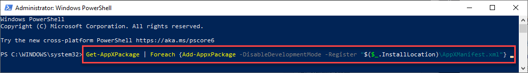 Disable Development