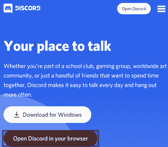 Open Discord Min