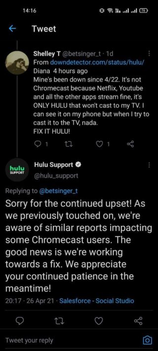 hulu-support-aware-fix-in-works