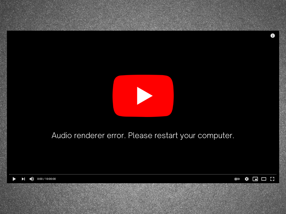 Audio Renderer Error