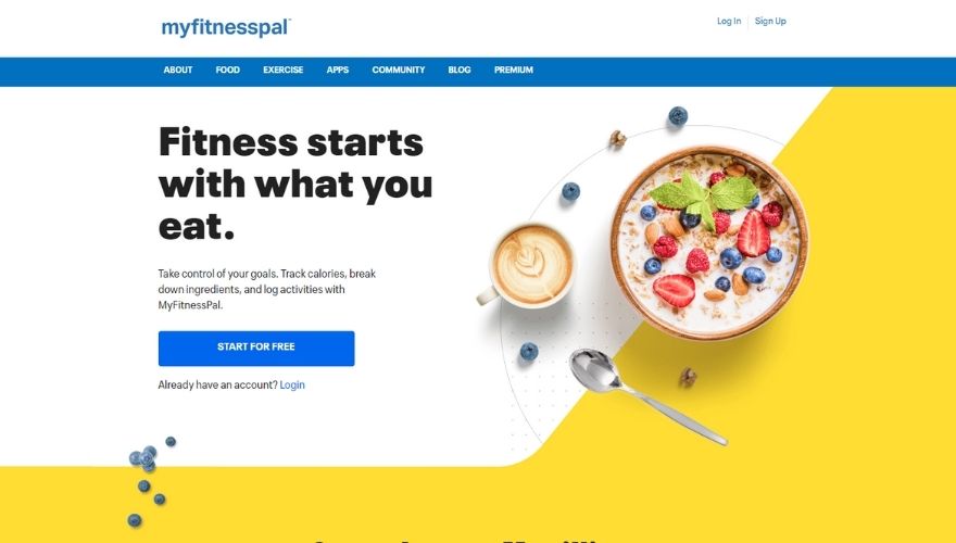 MyFitnessPal website