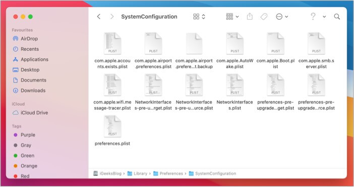 Elimina questi file da Configurazione di sistema su Mac